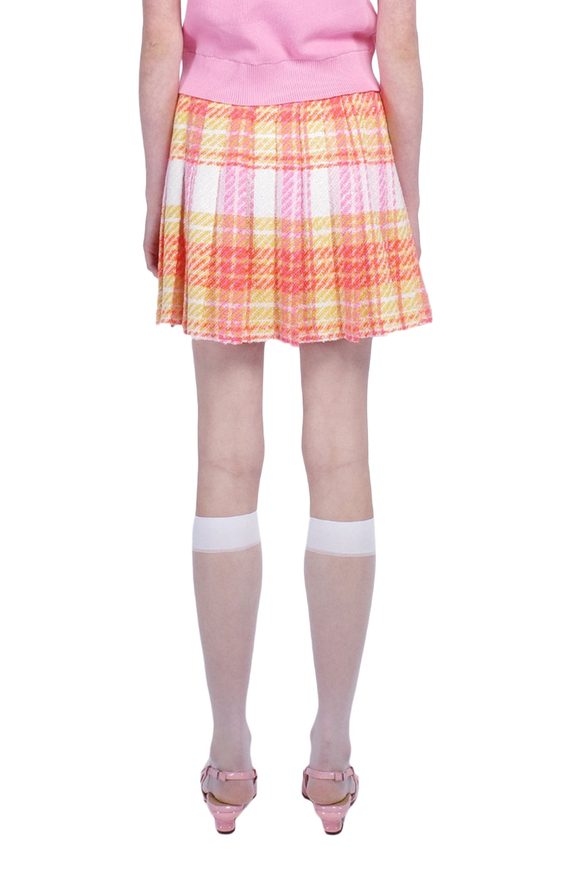 Anna Sui Capri Plaid Kilt Skirt (Women) | Nordstrom