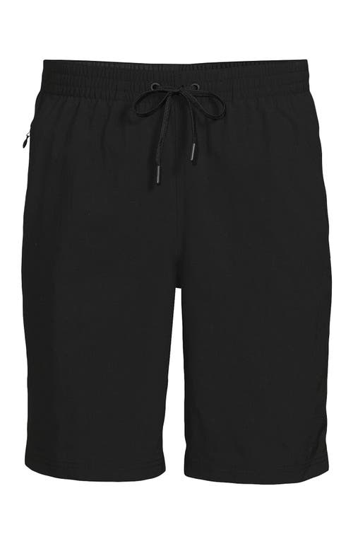 Lands' End 9" Volley Hydroliner Swim Trunks In Black
