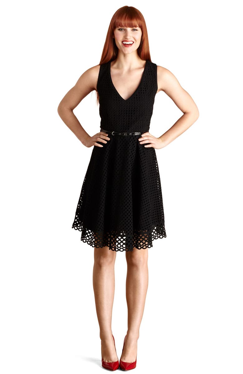 Donna Morgan Cotton Lace Fit & Flare Dress | Nordstrom