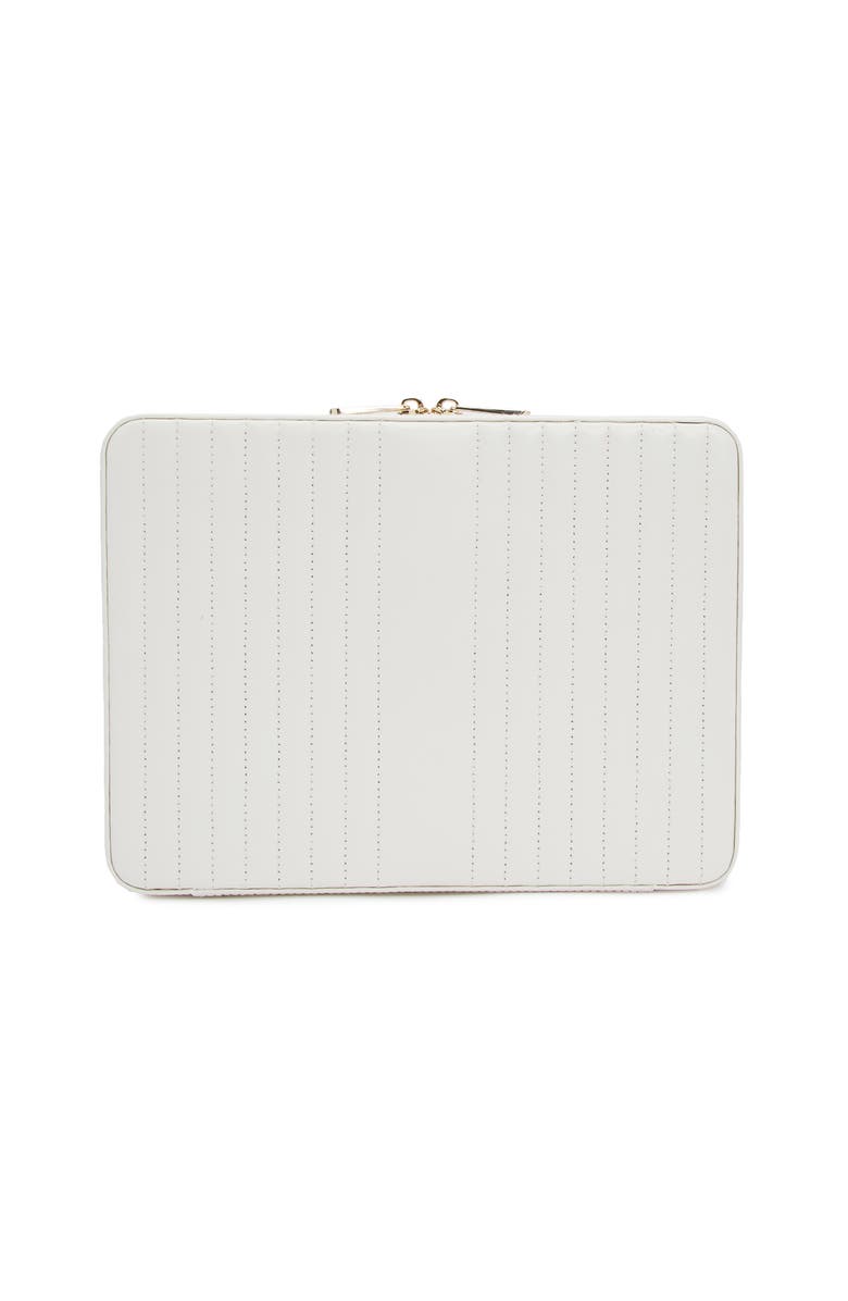 WOLF Maria Large Zip Jewelry Case, Main, color, White