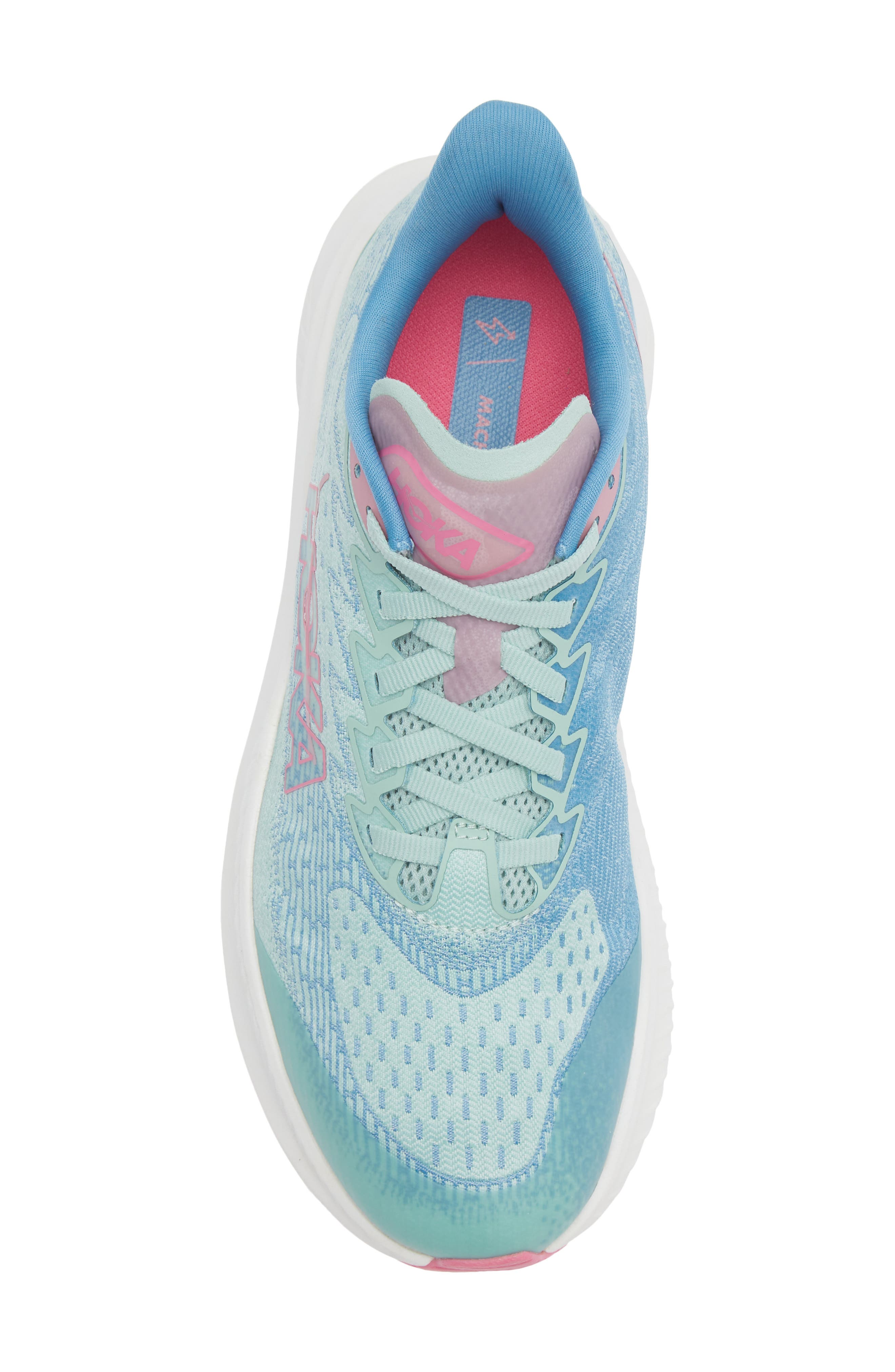 Kids' Mach 6 Running Shoe, Alternate, color, JADEITE / ALPINE BLUE
