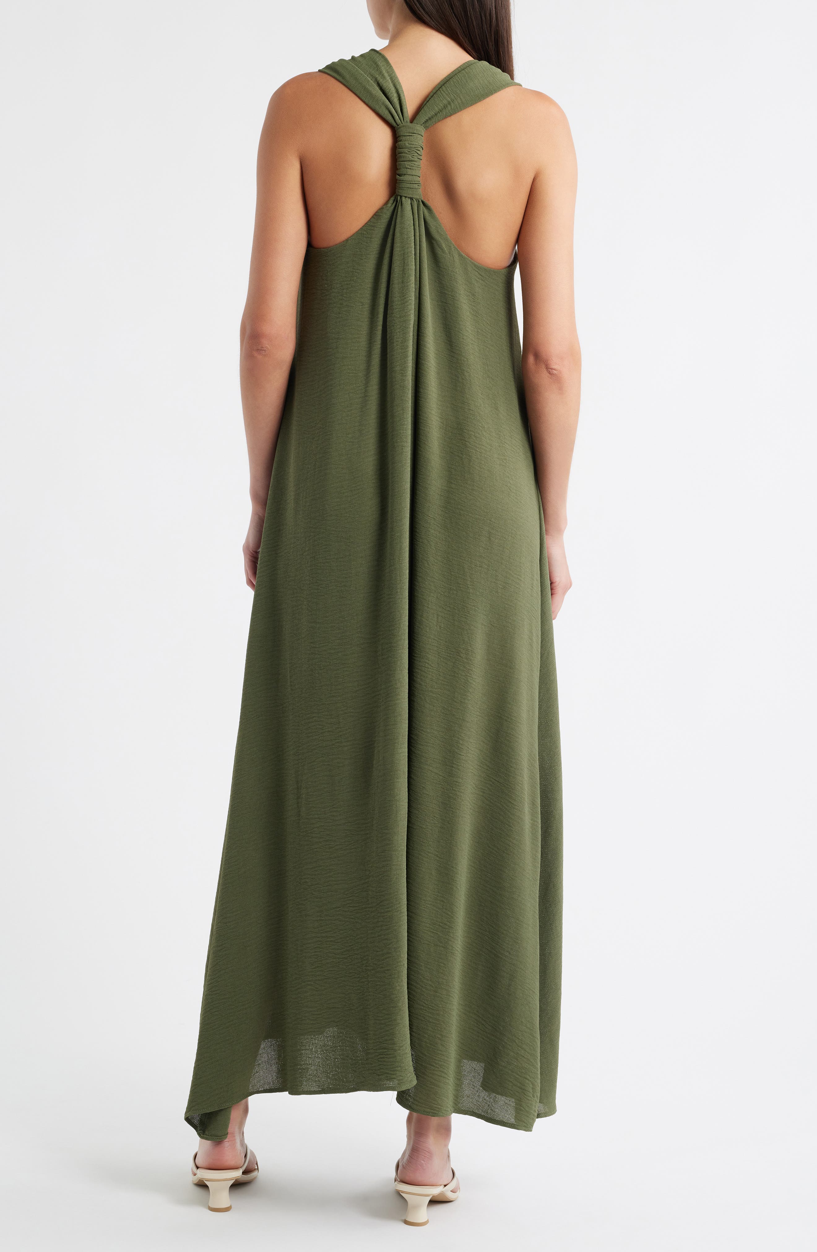 Twist Back Sleeveless Maxi Dress - image 2