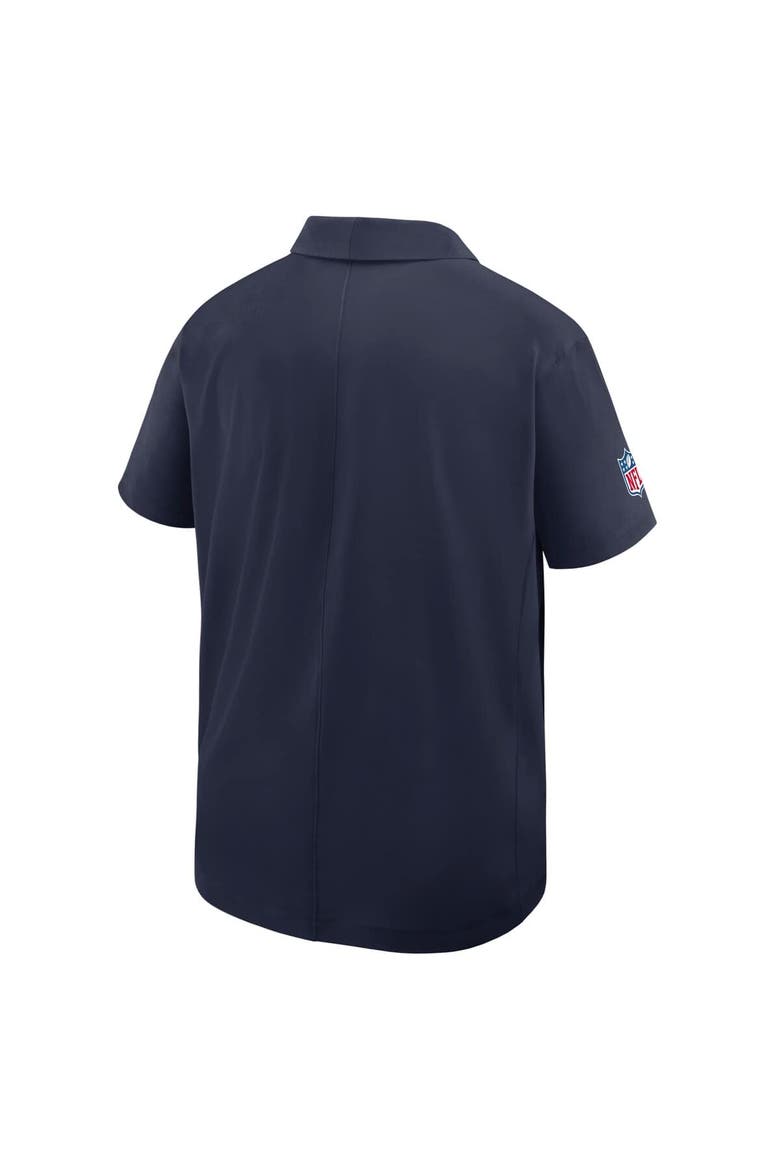 Men's Nike Navy Dallas Cowboys Sideline City Pride Woven Performance Polo, Alternate, color, Navy