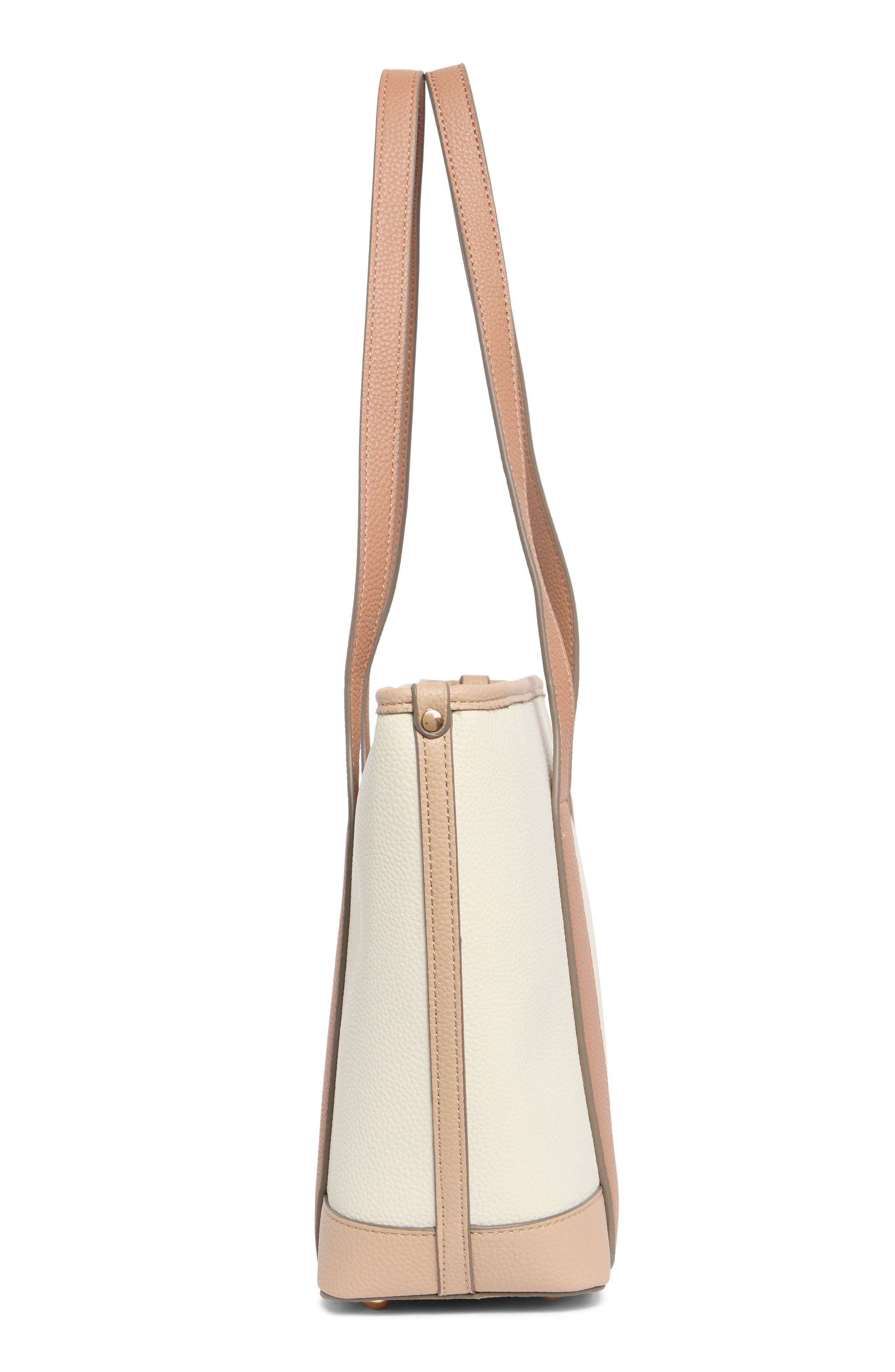 Nanette Lepore Sylas Tote with Wristlet Pouch, Alternate, color, Warm Taupe - Rice