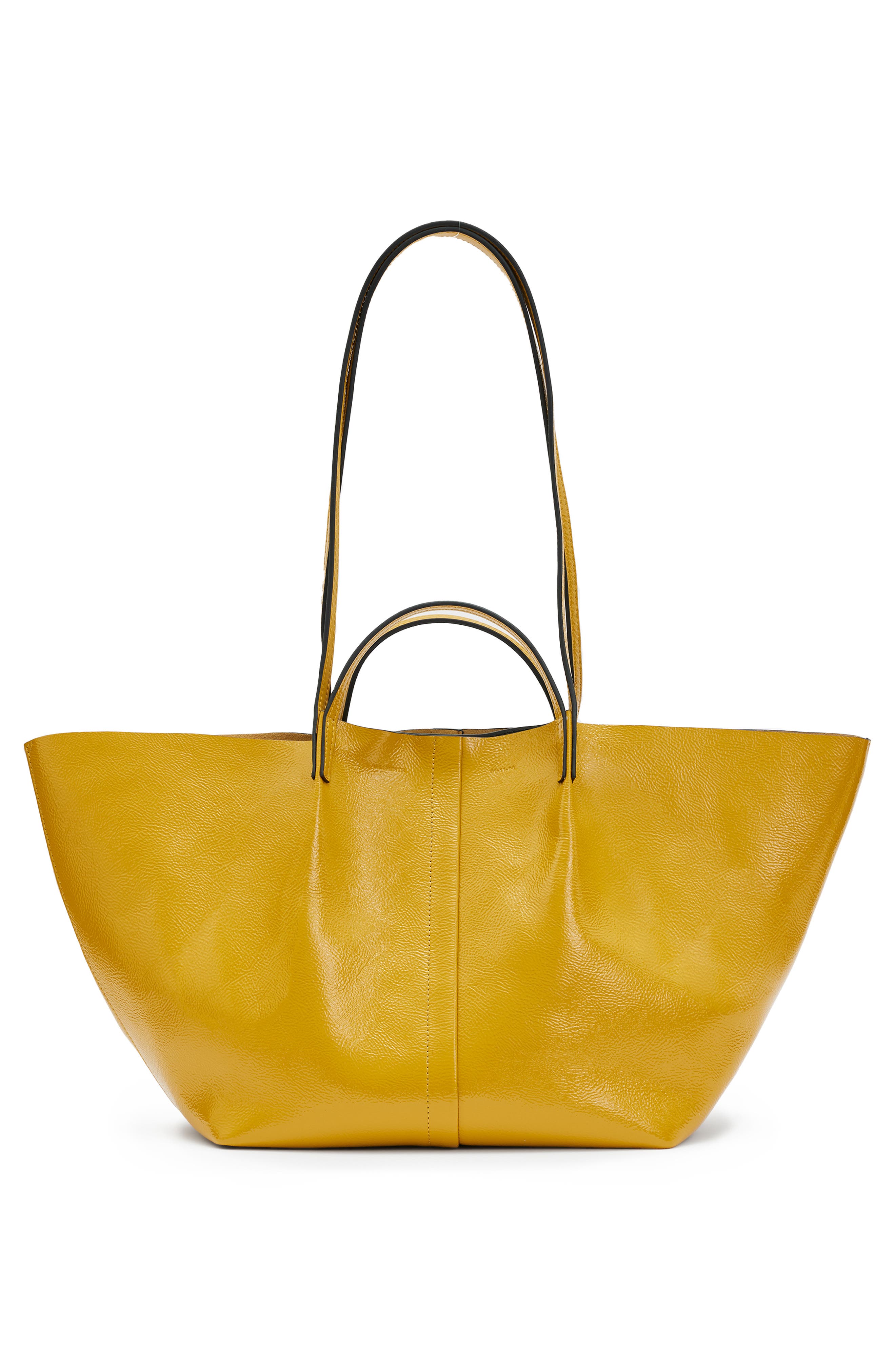 AllSaints Odette East/West Leather Tote, Alternate, color, 