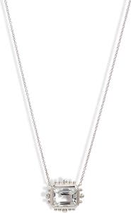 Anzie Marine White Topaz Pendant Necklace