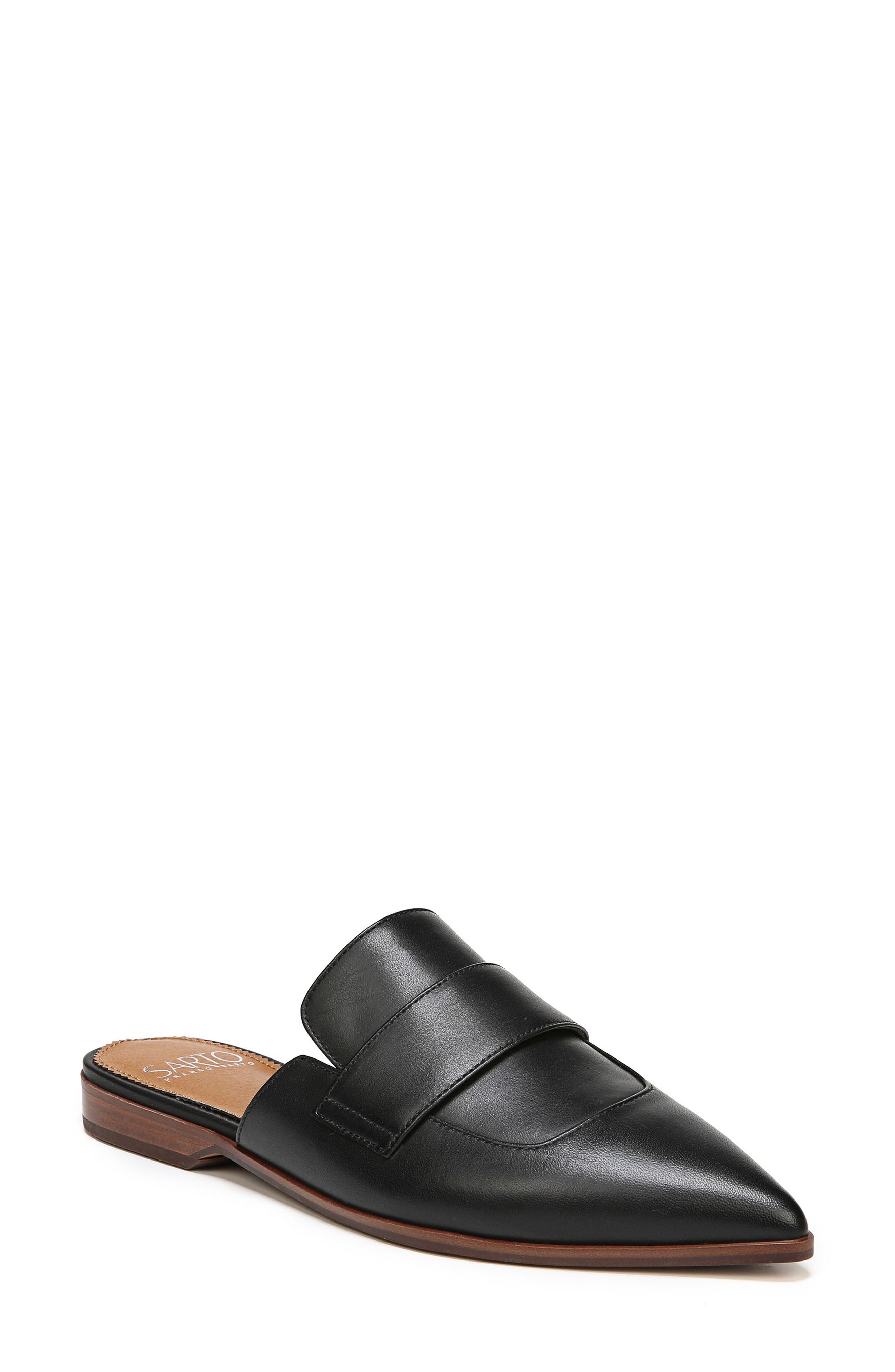 Palmer Mule, Main, color, BLACK LEATHER