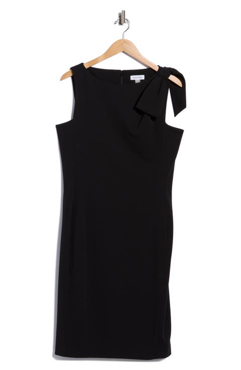 Tie Neck Shift Dress