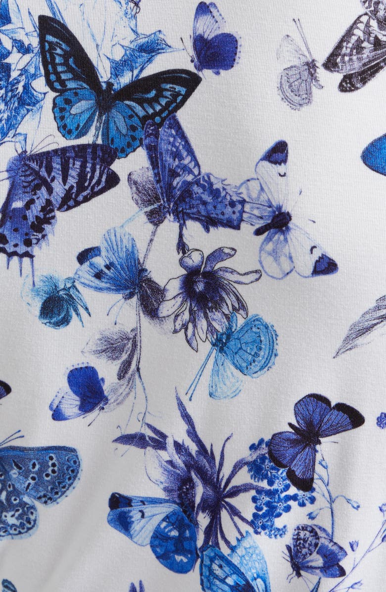 L'AGENCE Ressi Butterfly Print T-Shirt, Alternate, color, 