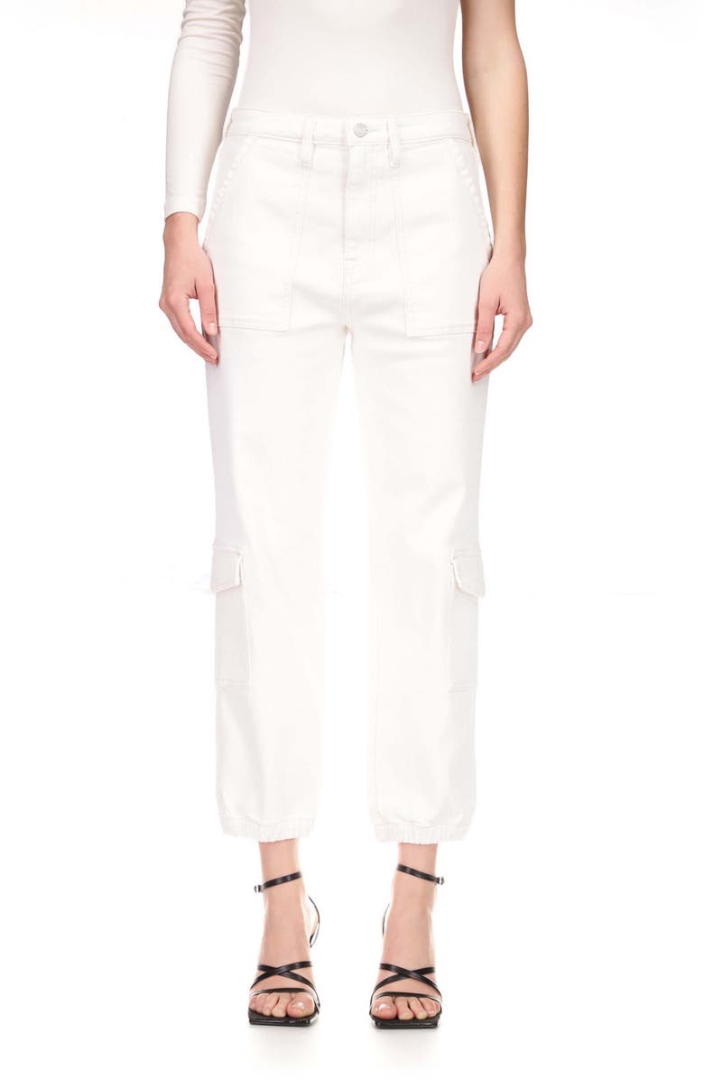 Sanctuary Brooklyn Crop Stretch Cotton Cargo Joggers, Alternate, color, Wntw