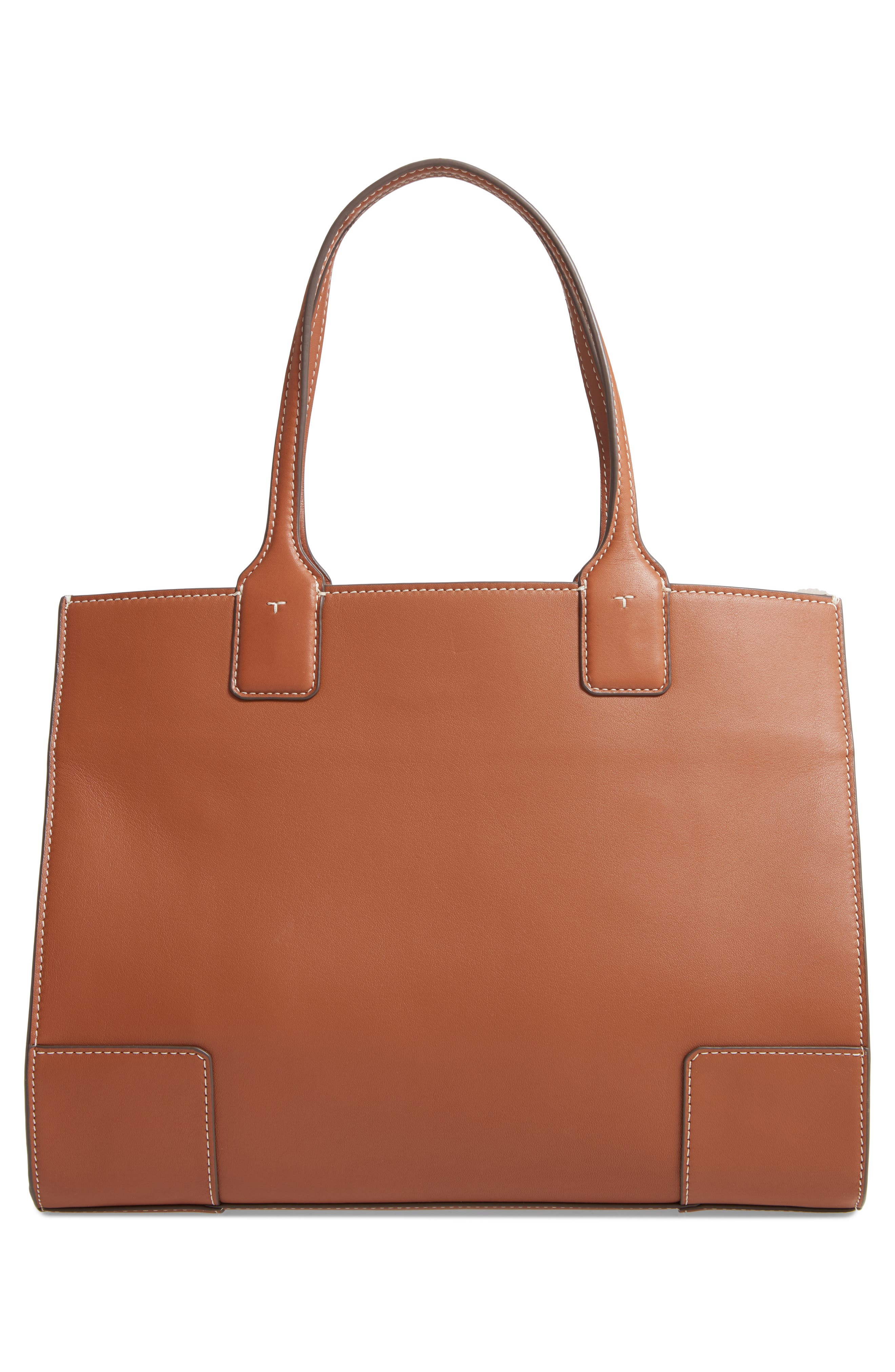 Tory Burch Mini Ella Genuine Shearling Tote, Alternate, color, 