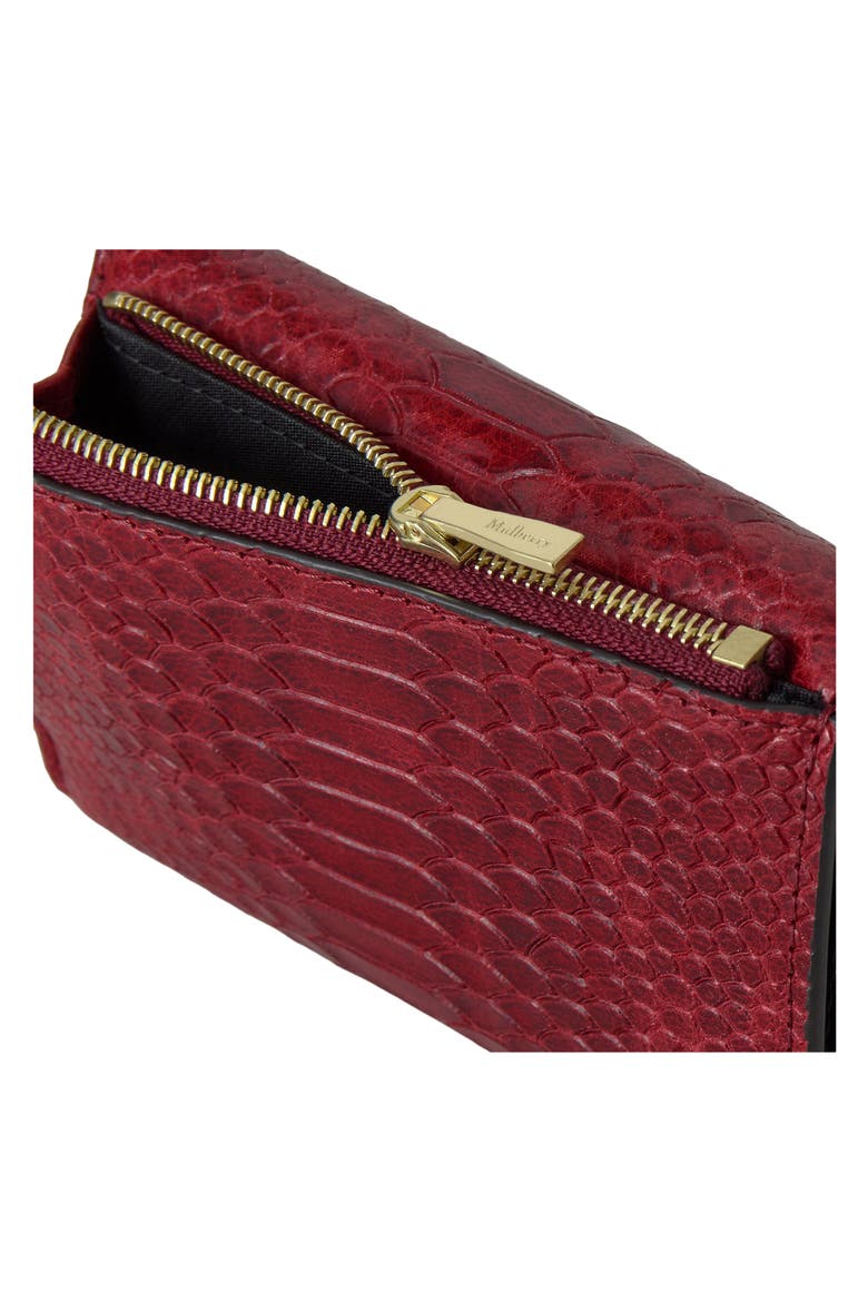 Darley Folded Embossed Leather Wallet, Alternate, color, APPLE RED