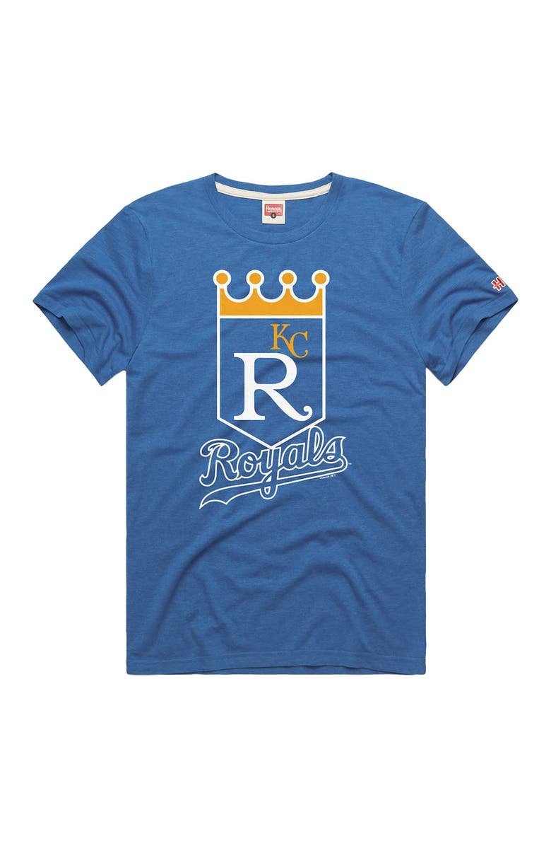Homage Men's Homage  Royal Kansas City Royals Hyper Local Tri-Blend T-Shirt, Alternate, color, 