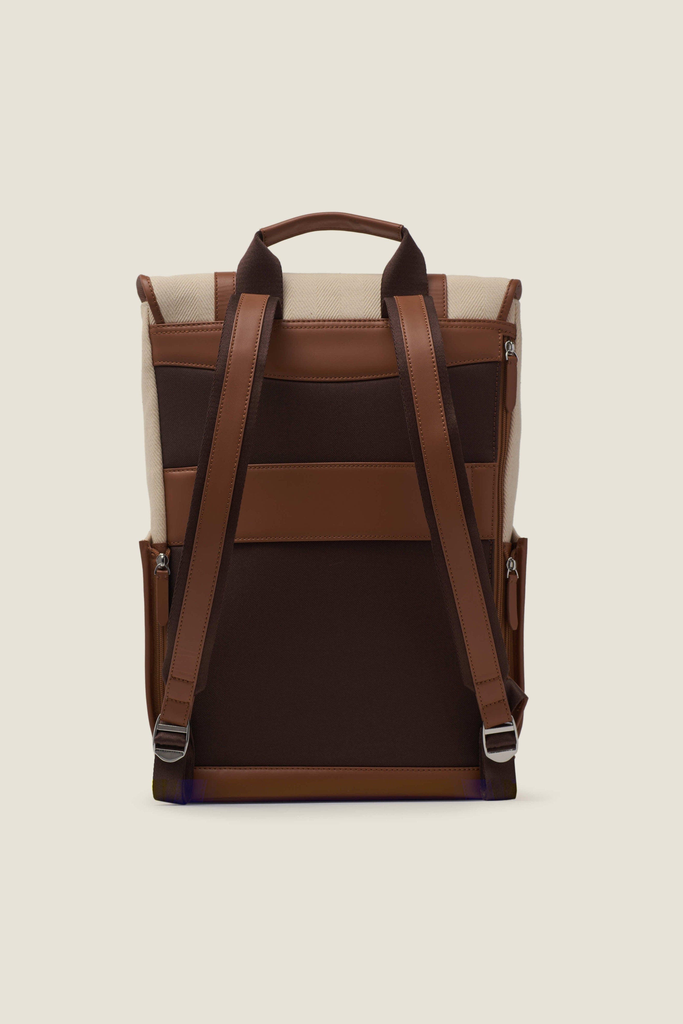 Wings Lightweight Minimalist Herringbone Travel Backpack, Alternate, color, Herringbone Sand