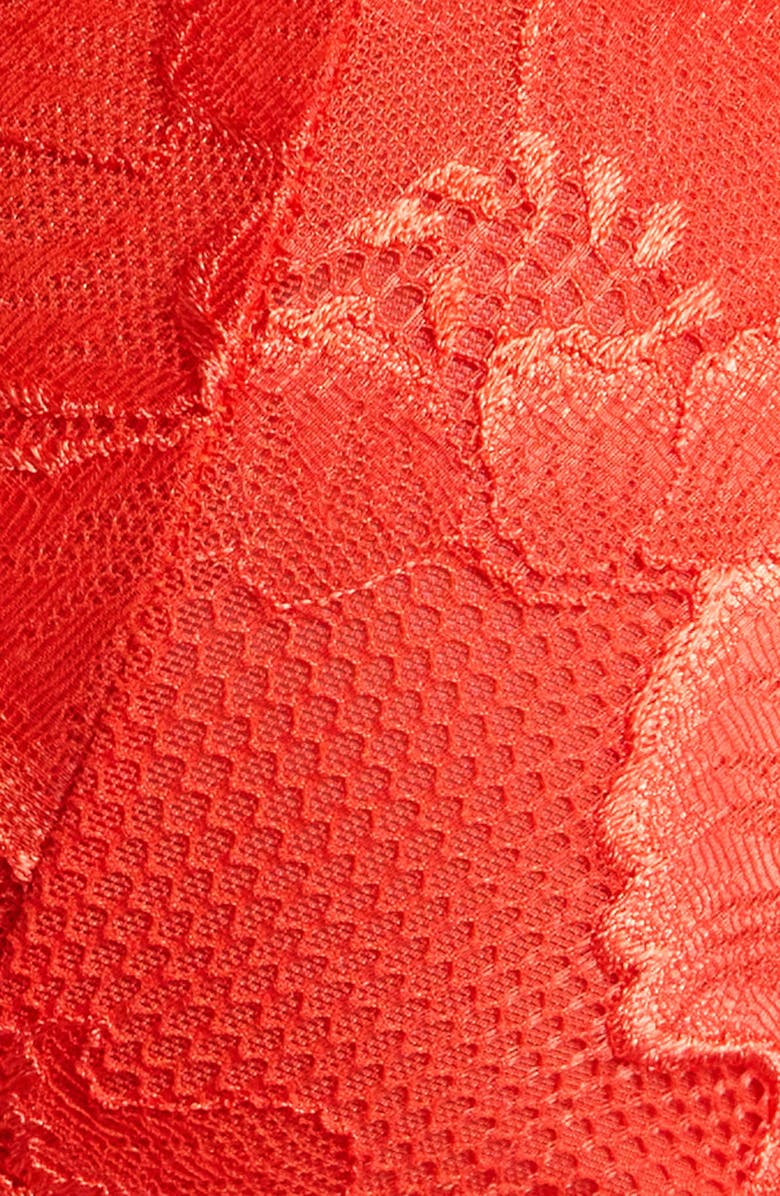 KILO BRAVA Triangle Lace Bralette, Alternate, color, Tigerlily