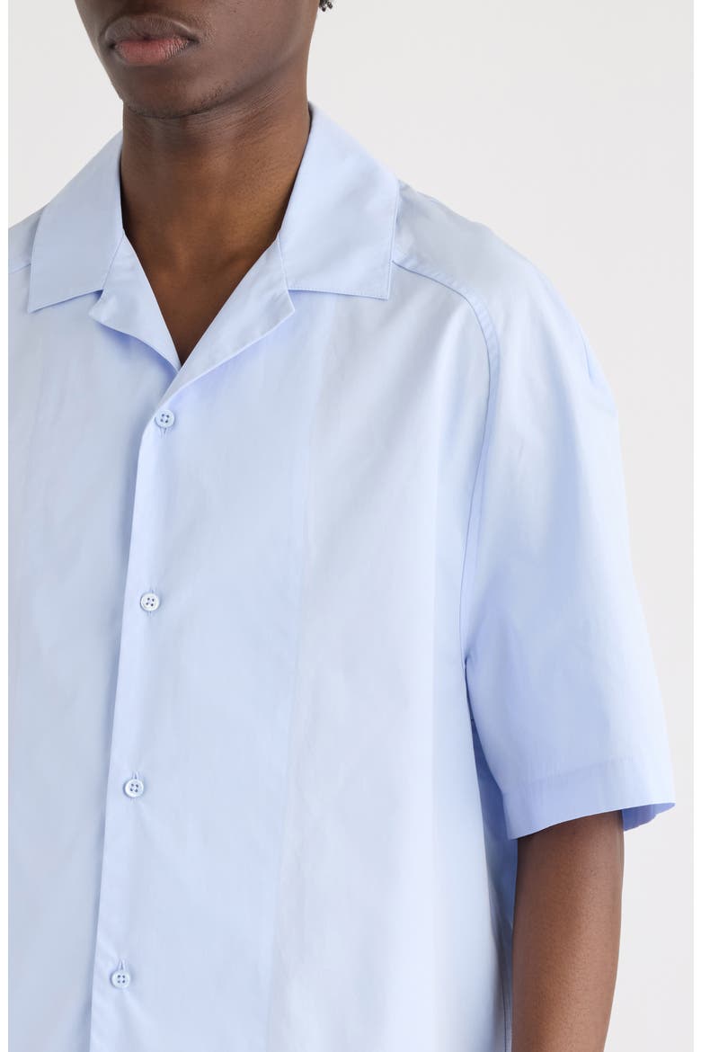 La Chemise Fonccio Embroidered Camp Shirt, Alternate, color, J SIGNATURE BLUE EMBROIDE