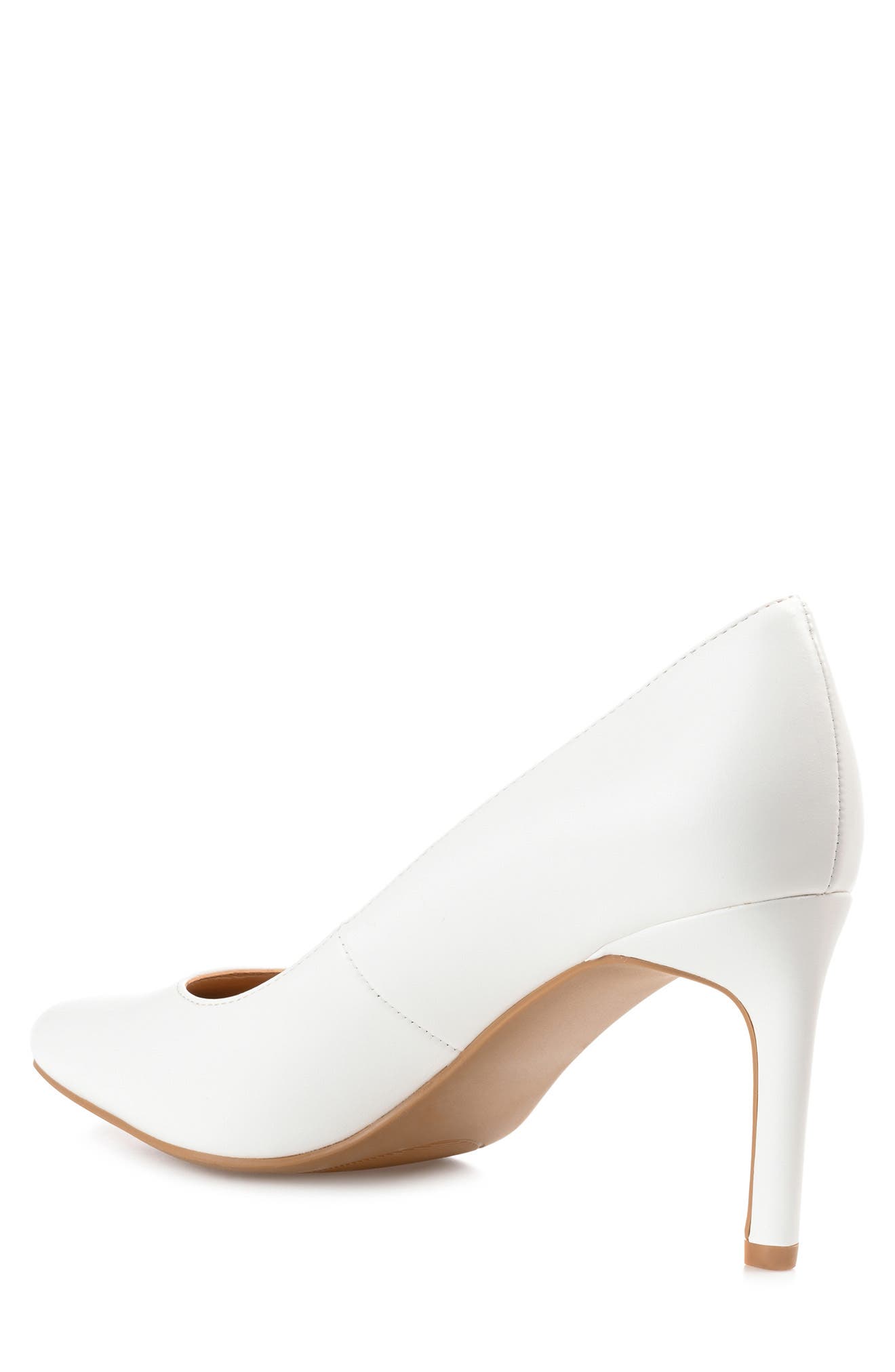 Journee Collection Monalee Pump, Alternate, color, White