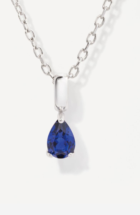 Birthstone Teardrop Necklace