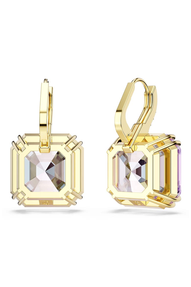Millenia Crystal Drop Earrings, Alternate, color, VIOLET WITH GOLD