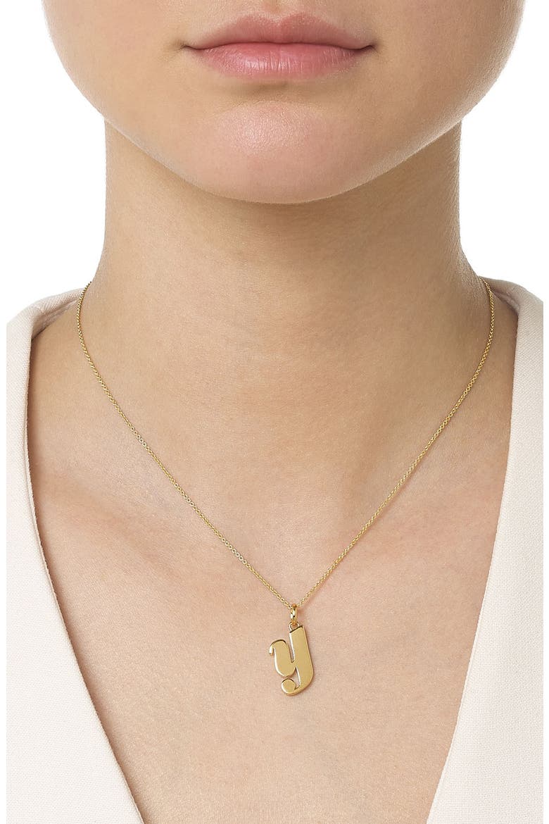 Alphabet Pendant (Nordstrom Exclusive), Alternate, color, Gold- Y
