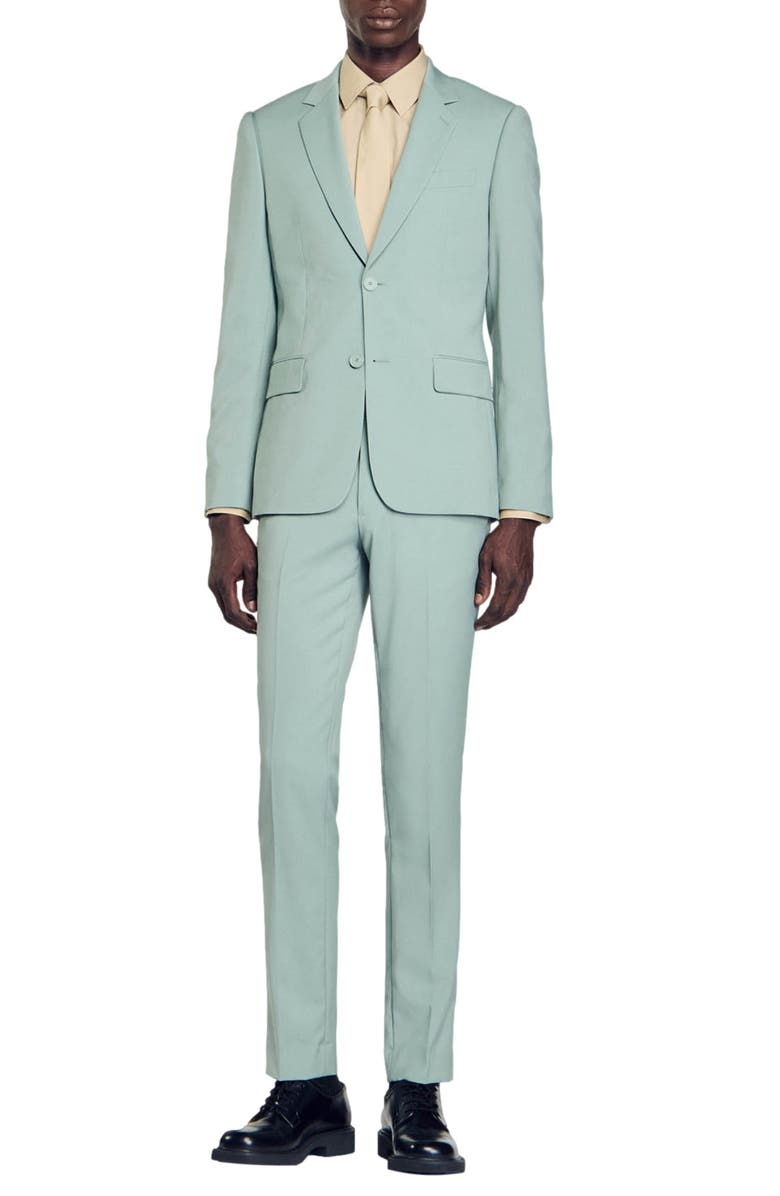 SANDRO Formal Virgin Wool Sport Coat, Alternate, color, 