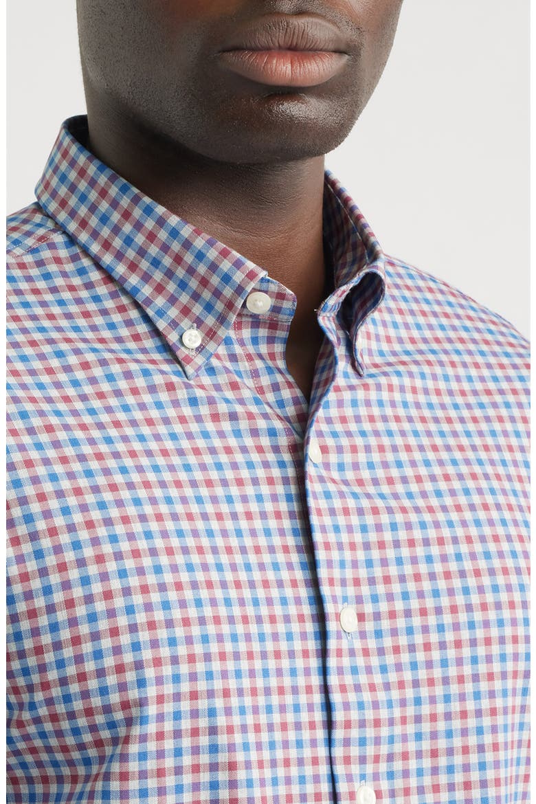 Chatham Gingham Performance Shirt, Alternate, color, GRAY