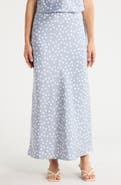 Renee C Polka Dot Print Maxi Skirt