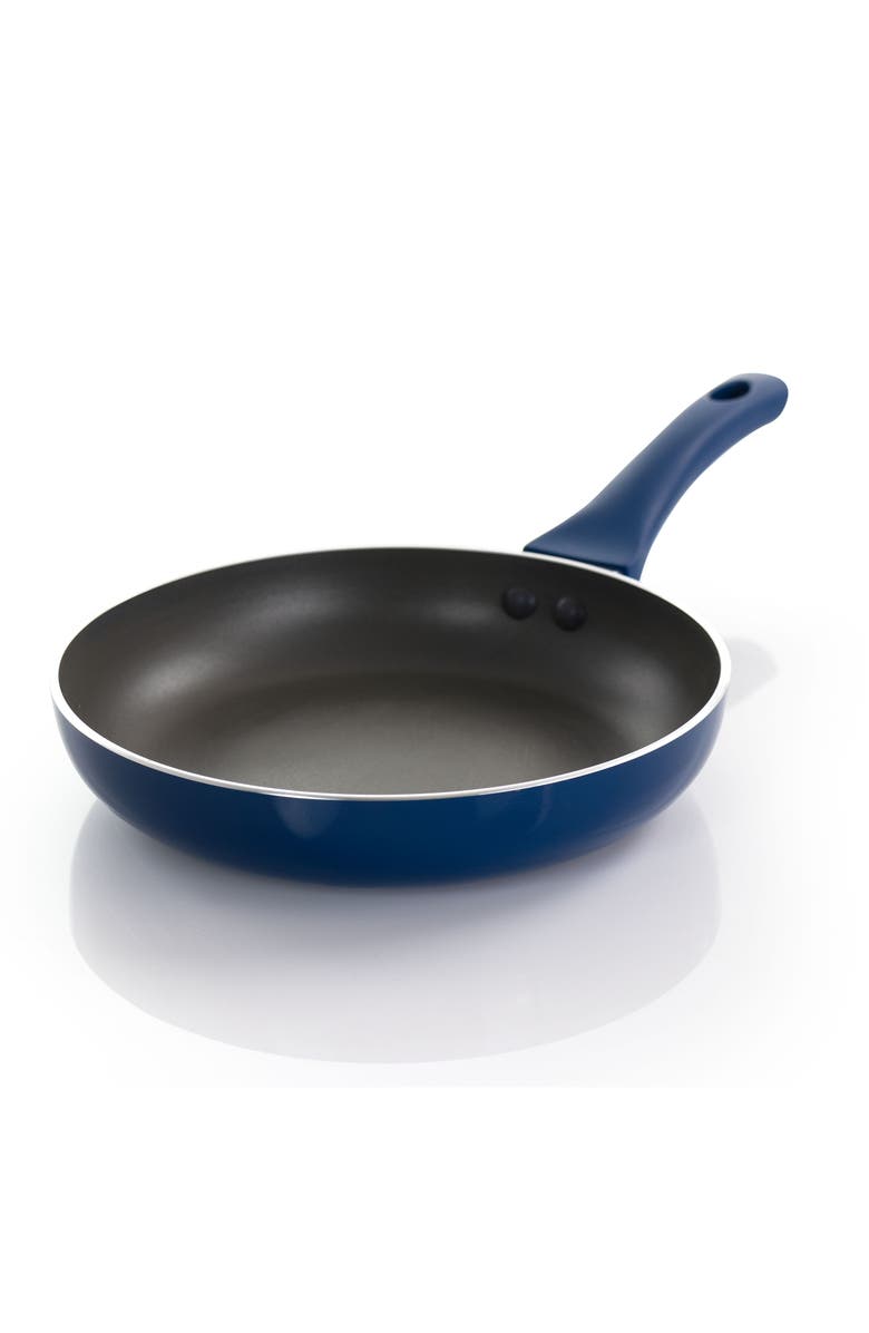Gibson Home Charmont 9.5 Inch Nonstick Aluminum Frying Pan, Alternate, color, Blue