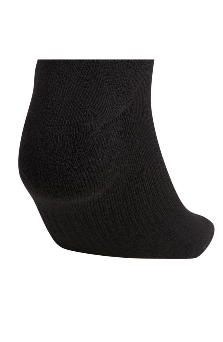 adidas 6-Pack Cushioned Athletic Socks, Alternate, color, Black