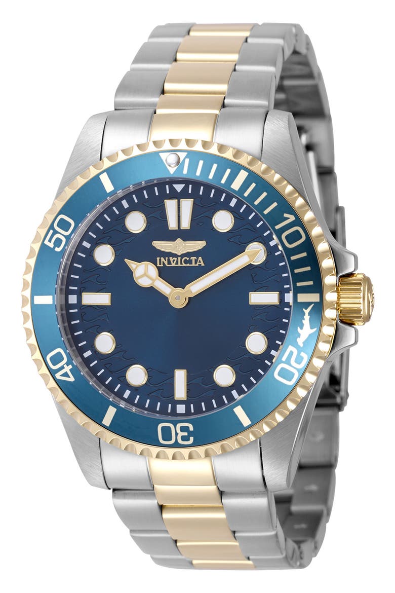 Pro Diver Crestcore Quartz Bracelet Watch, 43mm, Main, color, BLUE