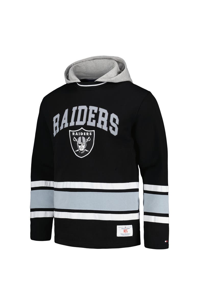 Tommy Hilfiger Men's Tommy Hilfiger Black Las Vegas Raiders Ivan Fashion Pullover Hoodie, Alternate, color, Black