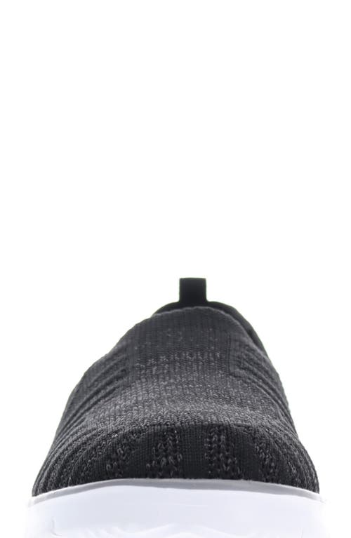 Propét Travelfit Slip-on Sneaker In Black/charcoal