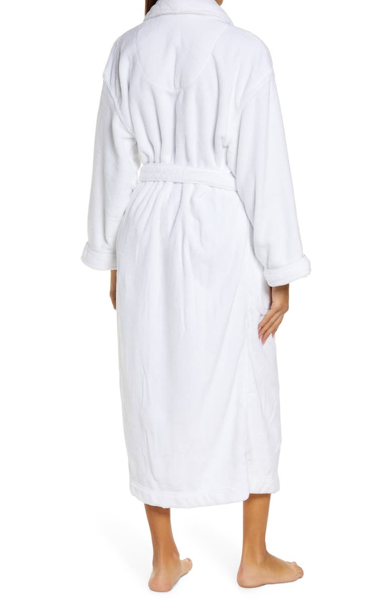 Majestic International Darlington Women's Fleece Robe, Alternate, color, White