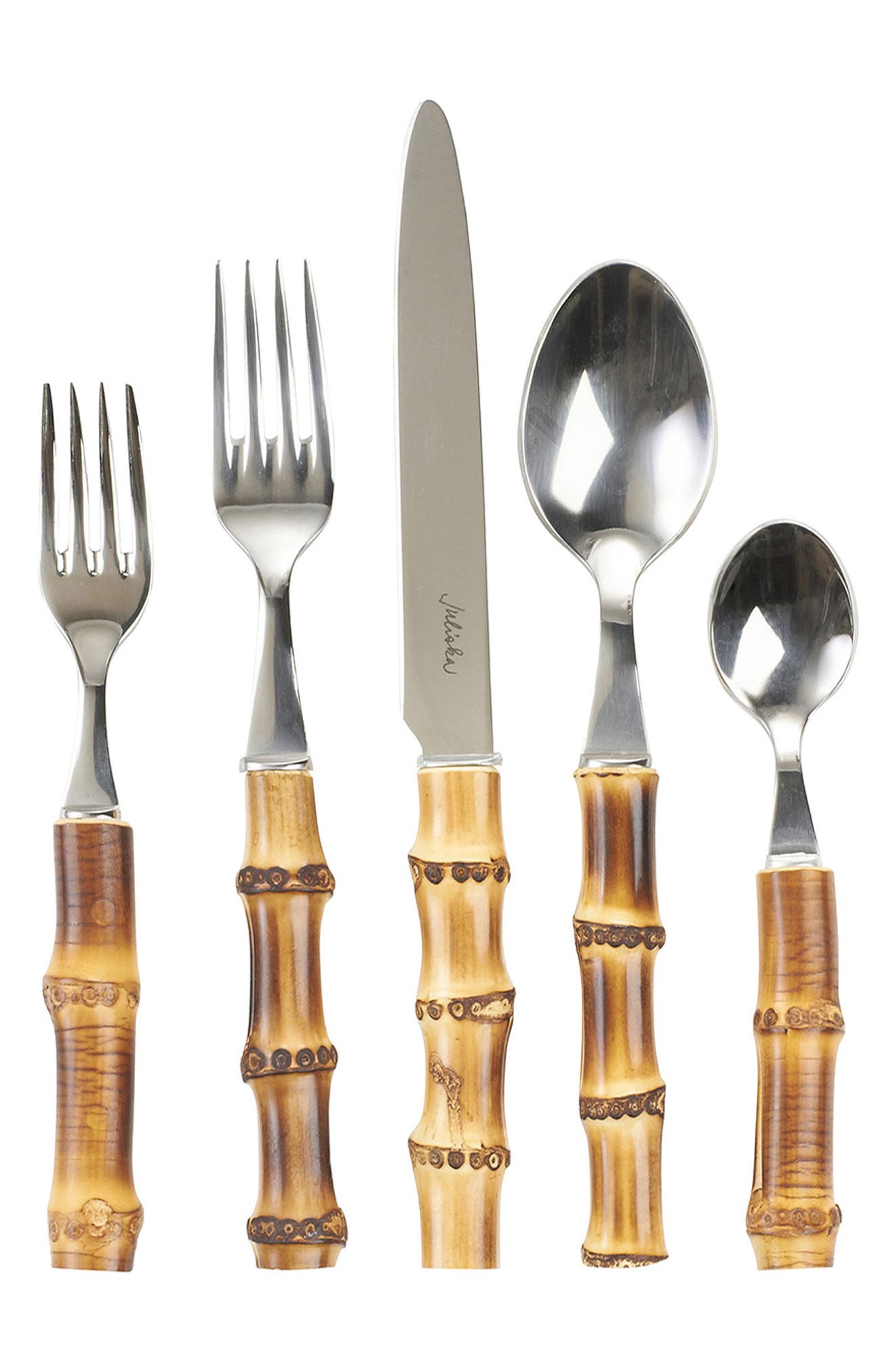 selected SILVER/ BAMBOO NATURAL