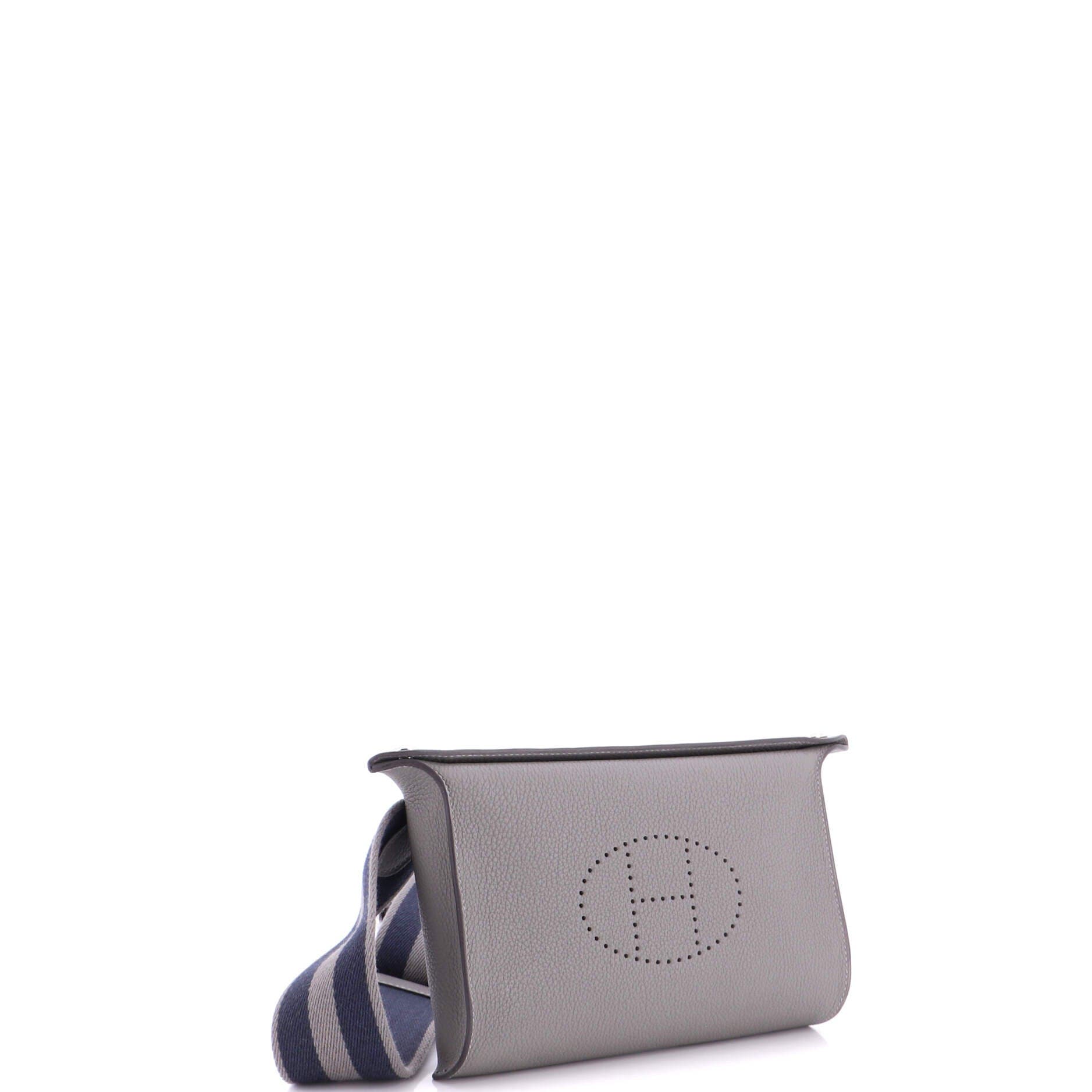 Videpoches Bag with Multicolor Strap Togo, Alternate, color, Gris Meyer