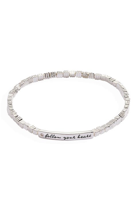 Follow Your Heart Stretch Bracelet