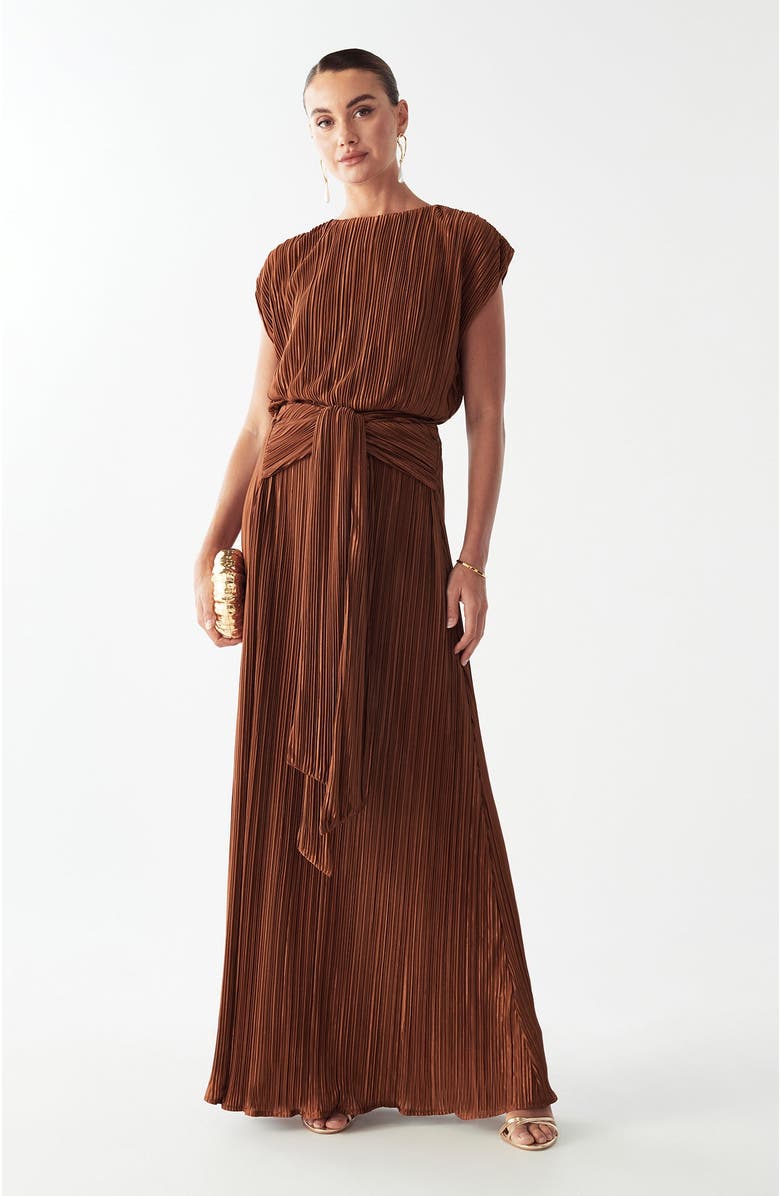 SAVEL Zarina Maxi Dress, Alternate, color, Rust