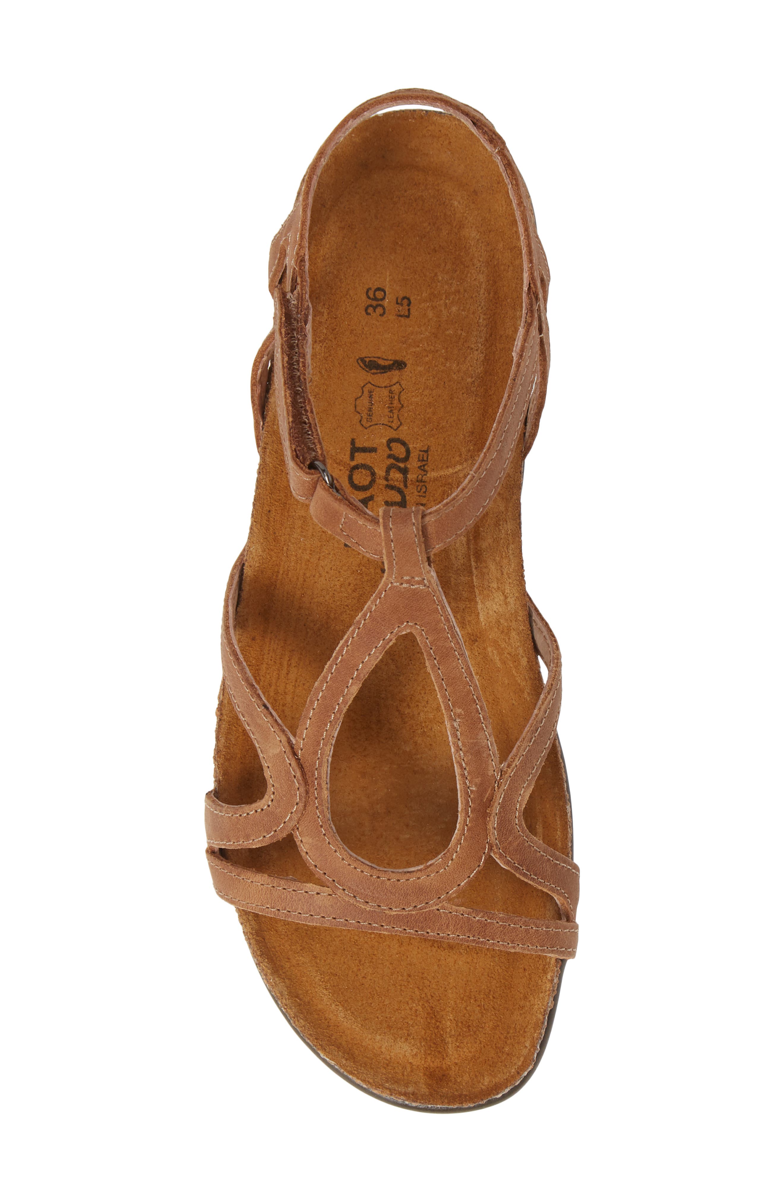 Dorith Sandal, Alternate, color, LATTE BROWN LEATHER