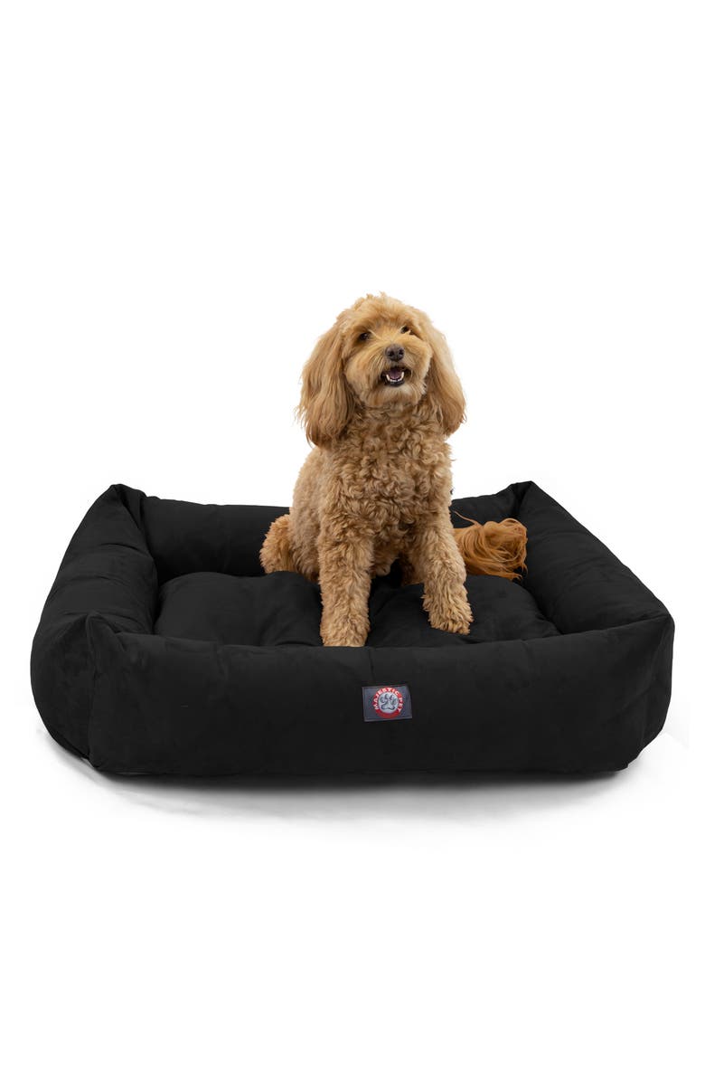 Majestic Pet Luxe Bagel Dog Bed, Alternate, color, Black