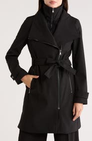 Calvin Klein Belted Softshell Jacket with Inner Bib