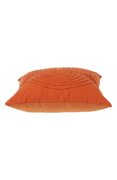 Parkland Collection Orange Cotton Accent Pillow In Orange