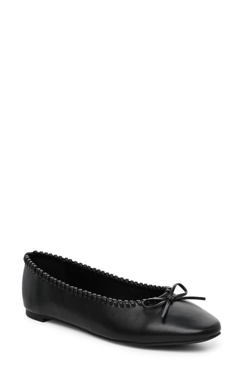 Courty Faux Leather Ballet Flat