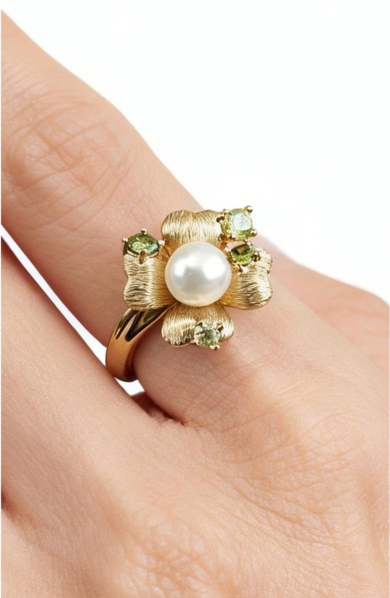 RC RETRO CHIC Garden Blossom Ring, Alternate, color, Gold