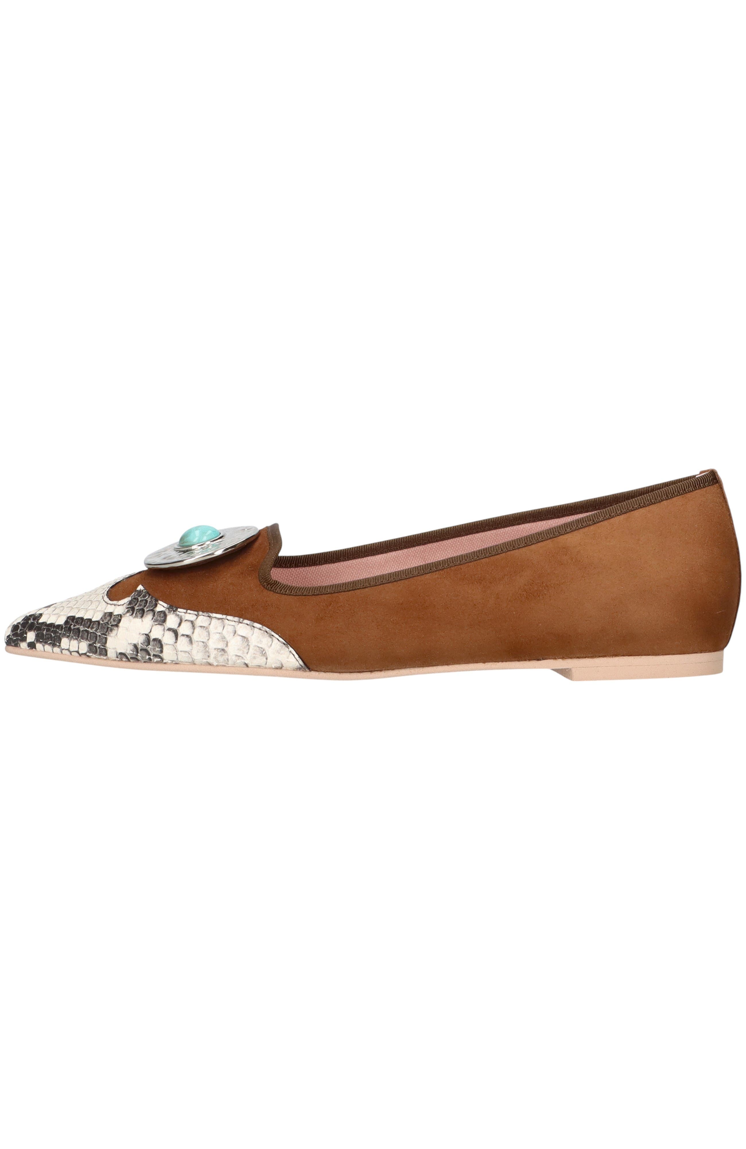 Pretty Ballerinas Cowboy Pointed Toe Loafer, Main, color, Brown