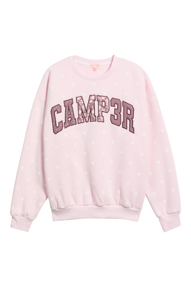 Pink Sprinkle Crewneck Sweatshirt, Main, color, BALLET PINK