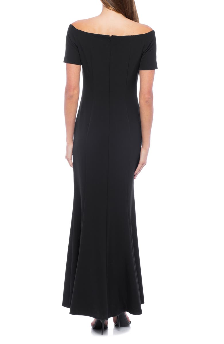 Marina Off the Shoulder Trumpet Gown, Alternate, color, 