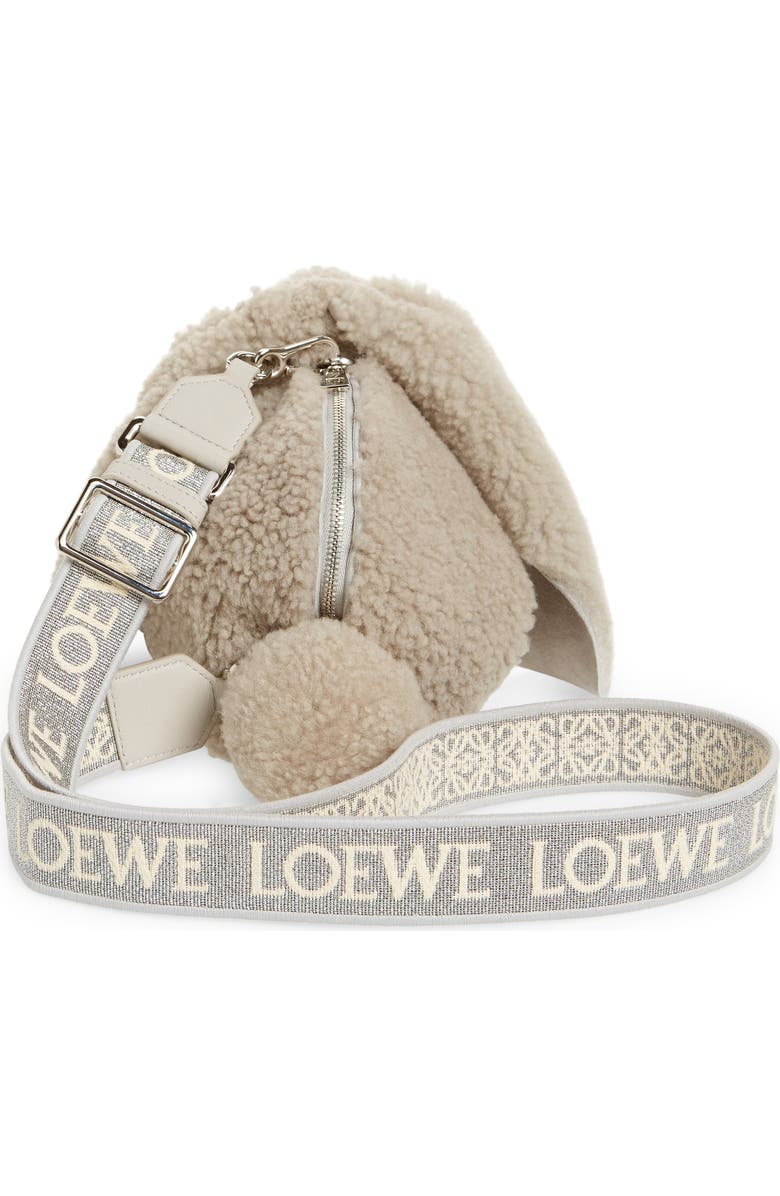 Loewe Bunny Genuine Shearling Bag, Alternate, color,