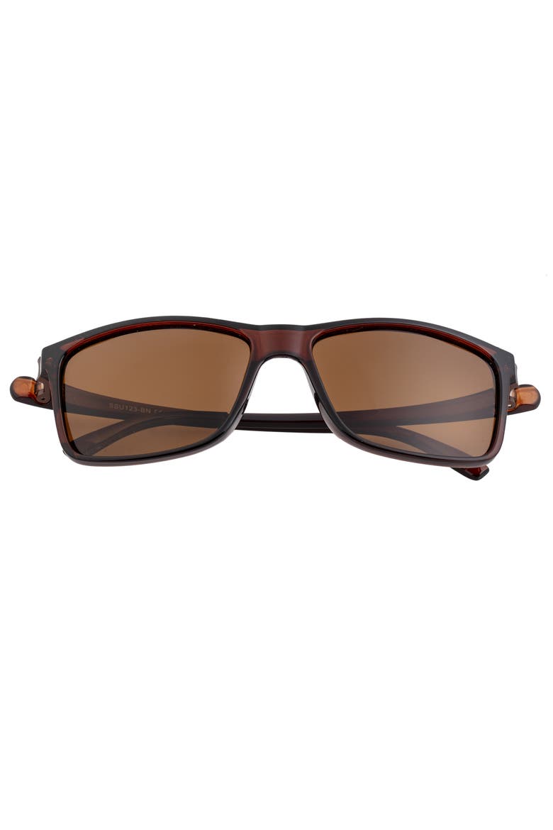 Ellis Polarized Sunglasses, Alternate, color, Brown/Brown