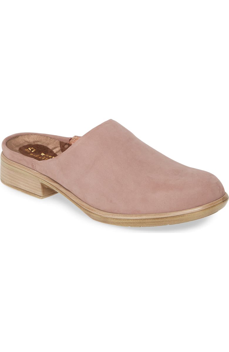 Naot Lodos Mule, Main, color, Mauve Nubuck Leather