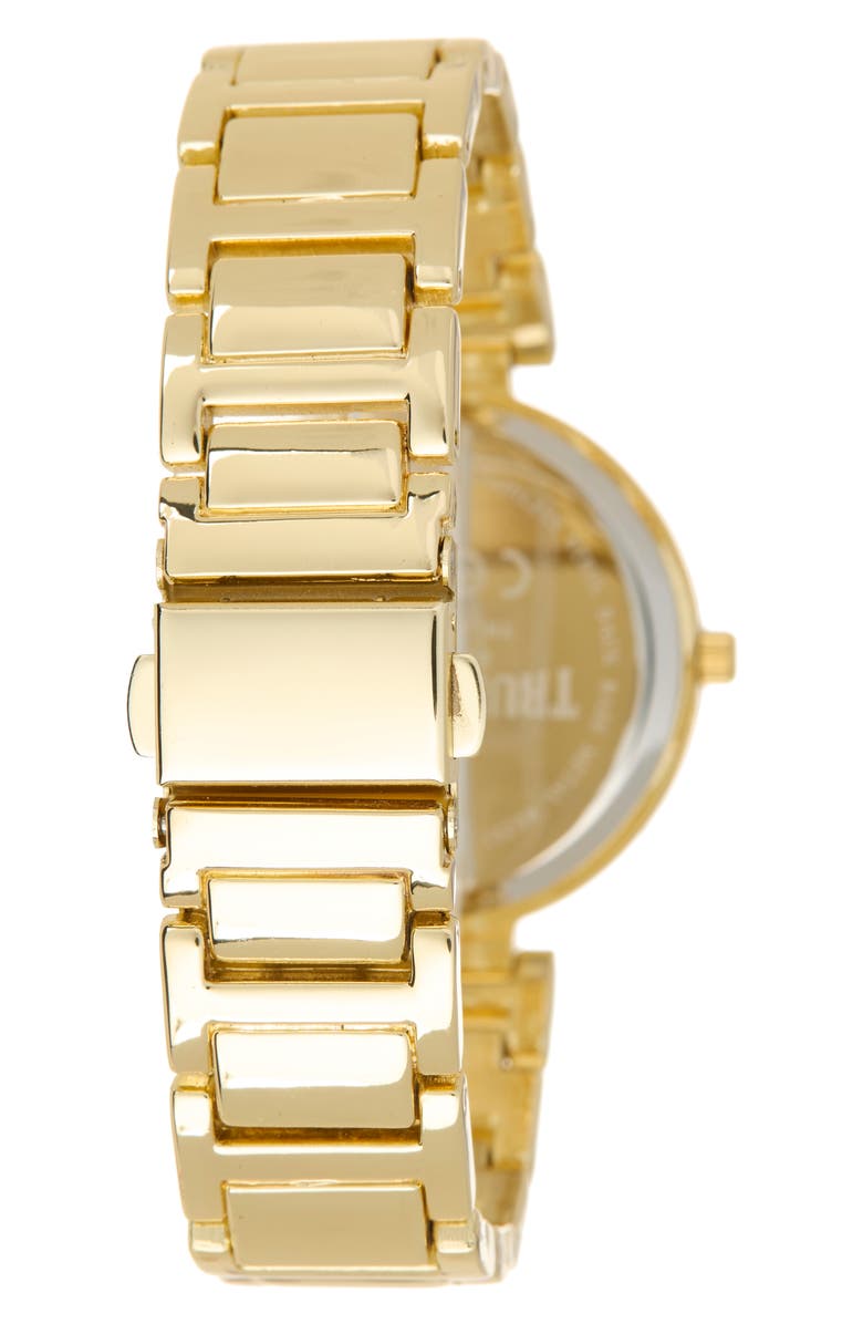 True Religion Round Logo Bracelet Watch & Bracelets Set, 33.1mm, Alternate, color, Gold